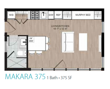 Makara 375 ADU Floorplan Graphic