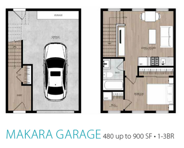 Makara Garage ADU Floorplan Graphic